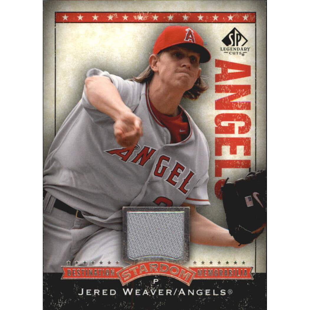 2008 SP Legendary Cuts Destination Stardom Memorabilia #JW Jered Weaver 2008 SP Legendary Cuts Destination Stardom Memorabilia #JW Jered Weaver