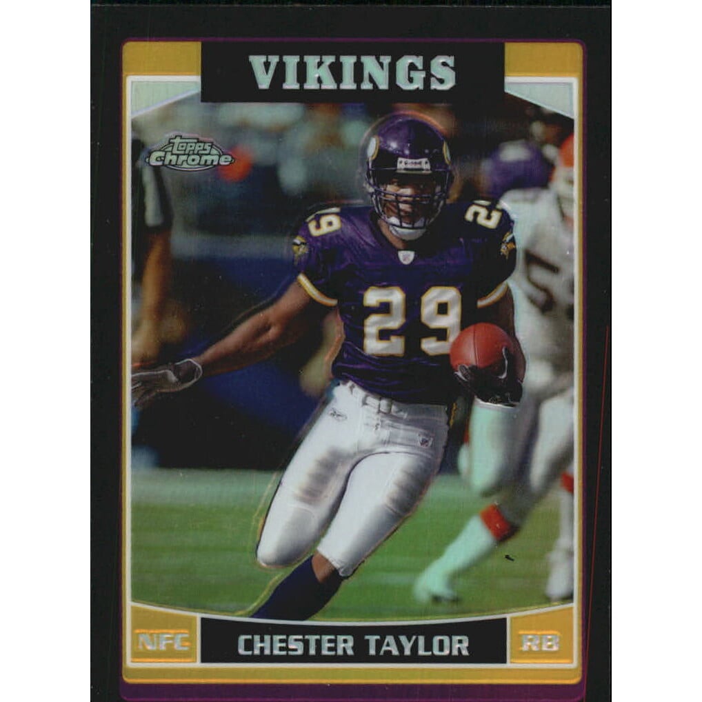 2006 Topps Chrome Black Refractors #2 Chester Taylor. rookie card picture