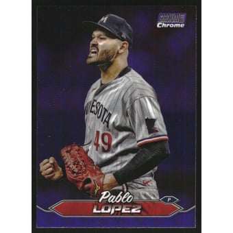 2024 Stadium Club Chrome Purple Refractors #154 Pablo Lopez