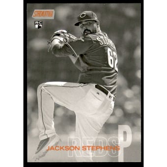 2018 Stadium Club Black and White Orange Foil #296 Jackson Stephens