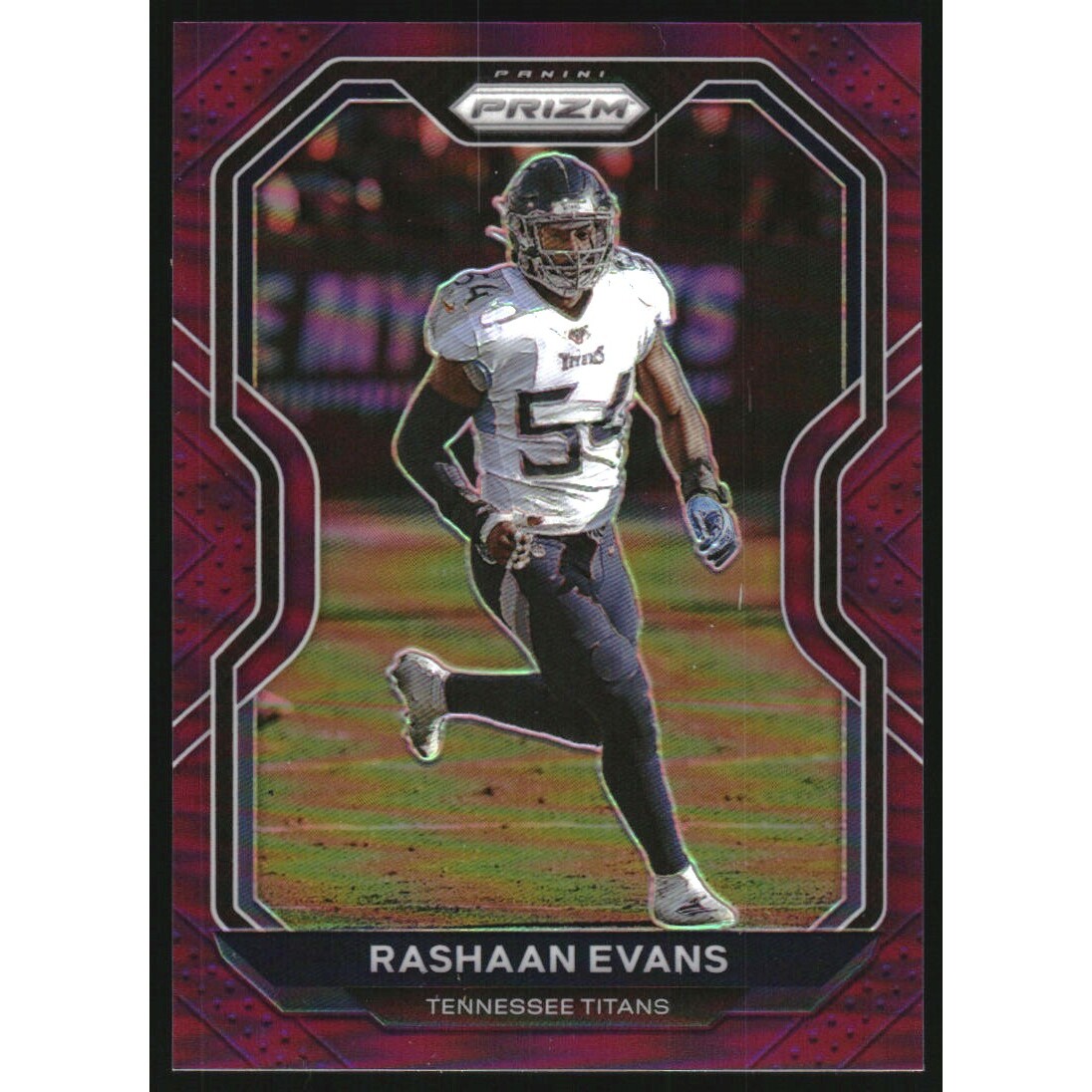 2020 Panini Prizm Prizms Purple #107 Rashaan Evans