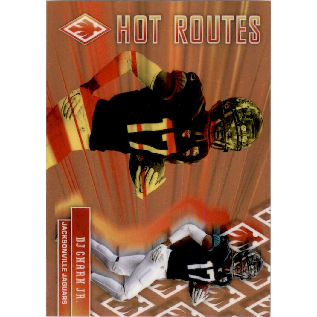 2020 Panini Phoenix Hot Routes Orange #14 D.J. Chark Jr.