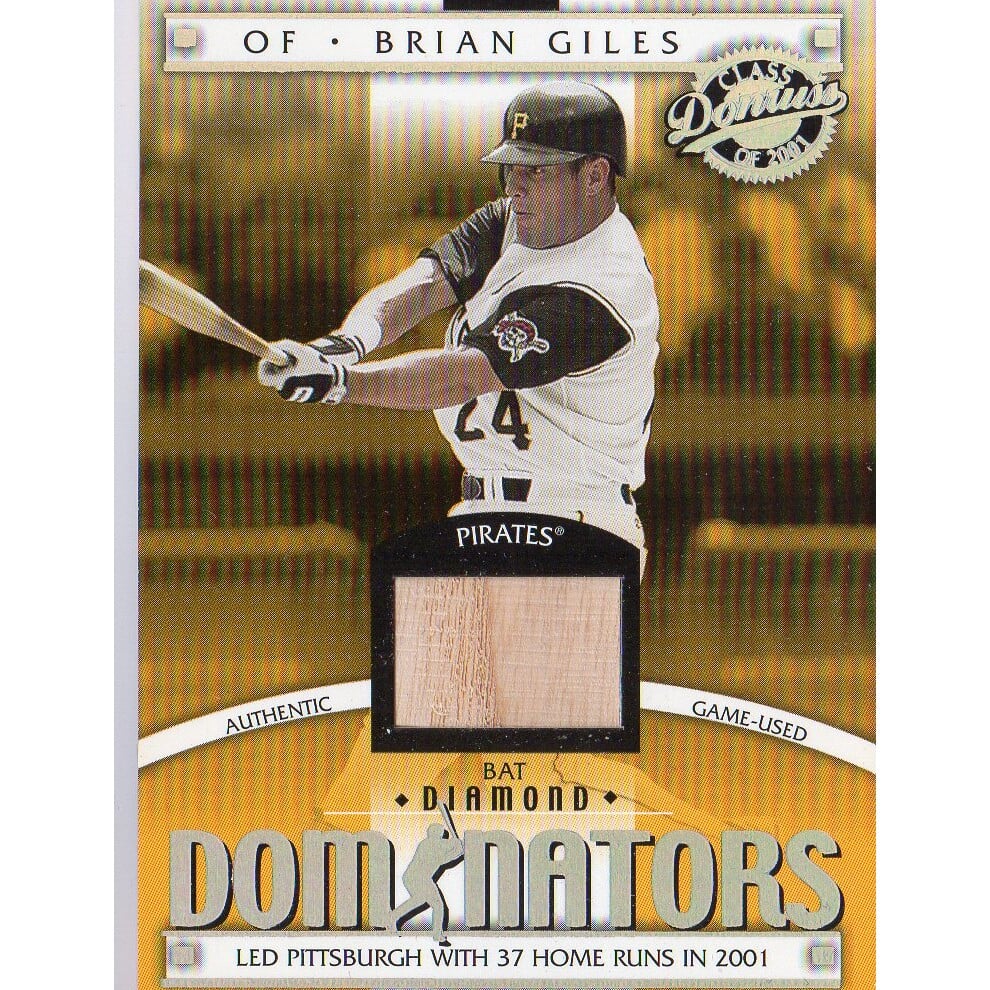 2001 Donruss Class of 2001 Diamond Dominators #DM19 Brian Giles Bat/725. rookie card picture