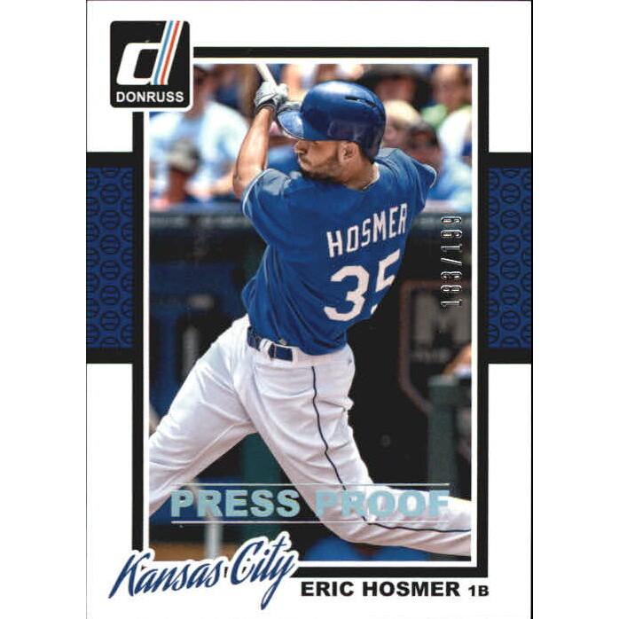 2014 Donruss Press Proofs Silver #131 Eric Hosmer. rookie card picture