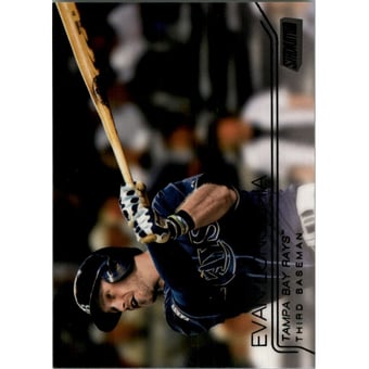 2015 Stadium Club Black #254 Evan Longoria