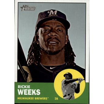 2012 Topps Heritage #433 Rickie Weeks SP
