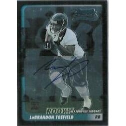 2003 Bowman Chrome #243 LaBrandon Toefield AU D RC. rookie card picture