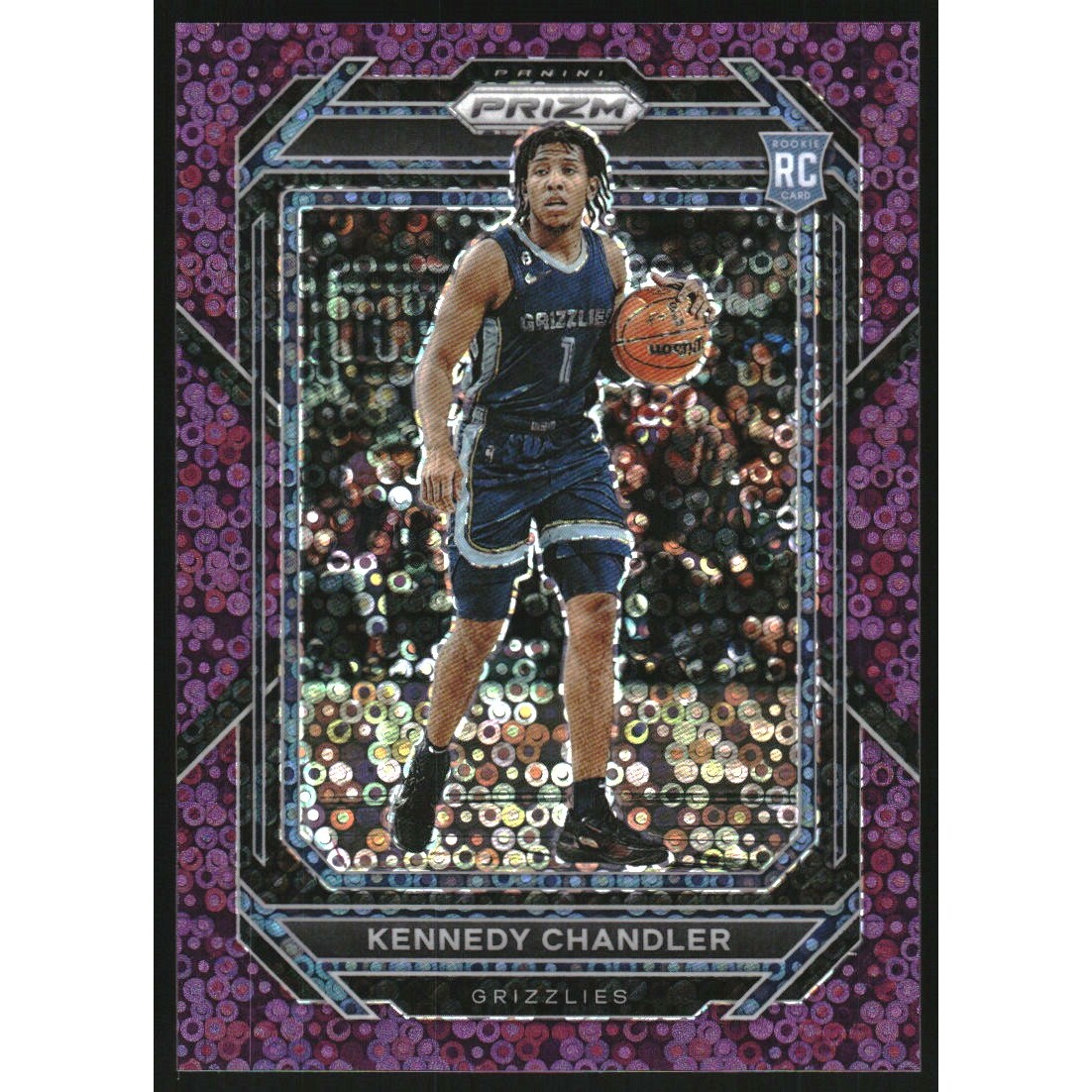 2022-23 Panini Prizm Prizms Fast Break Purple #235 Kennedy Chandler