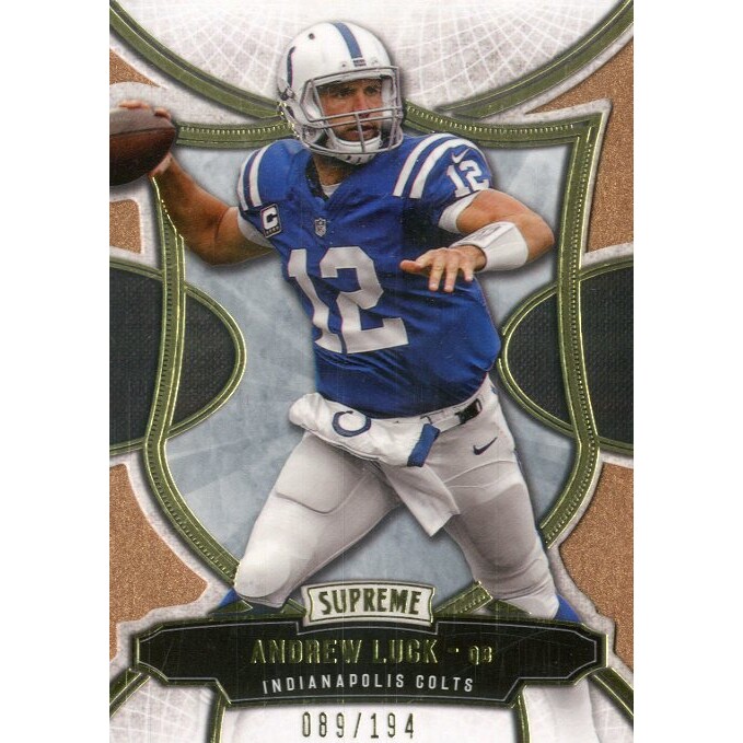 2015 Topps Supreme Copper #6 Andrew Luck. rookie card picture