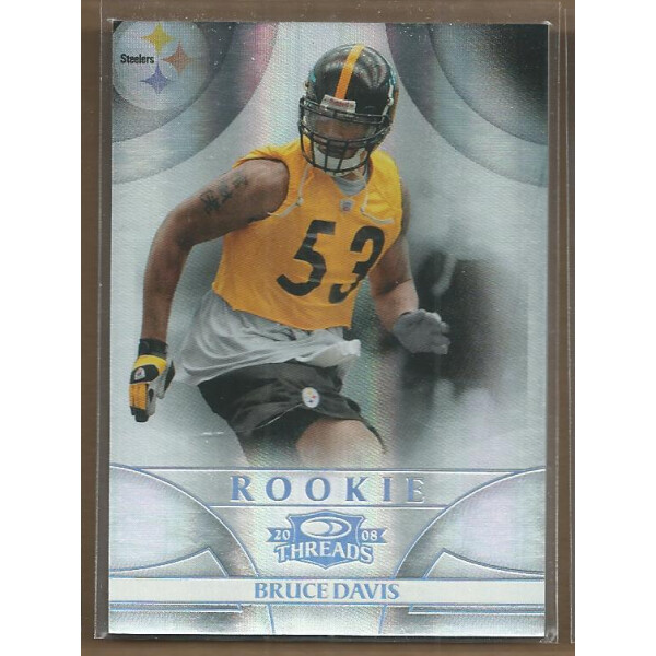 2008 Donruss Threads Silver Holofoil #161 Bruce Davis. rookie card picture