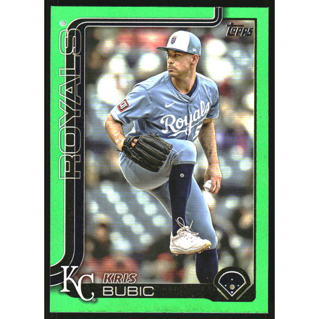 2025 Topps Update Green Rainbow Foil #US83 Kris Bubic. rookie card picture