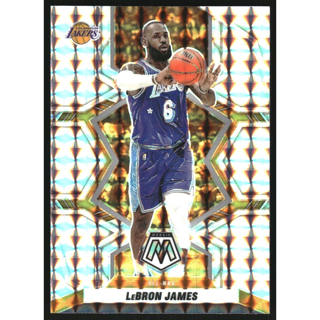 2021-22 Panini Mosaic Mosaic #286 LeBron James ALL