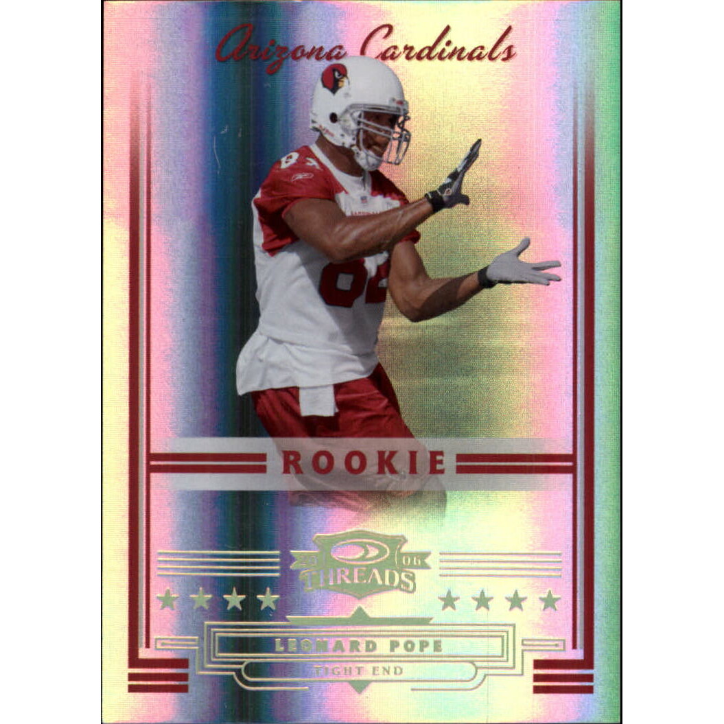 2006 Donruss Threads Gold Holofoil #168 Leonard Pope