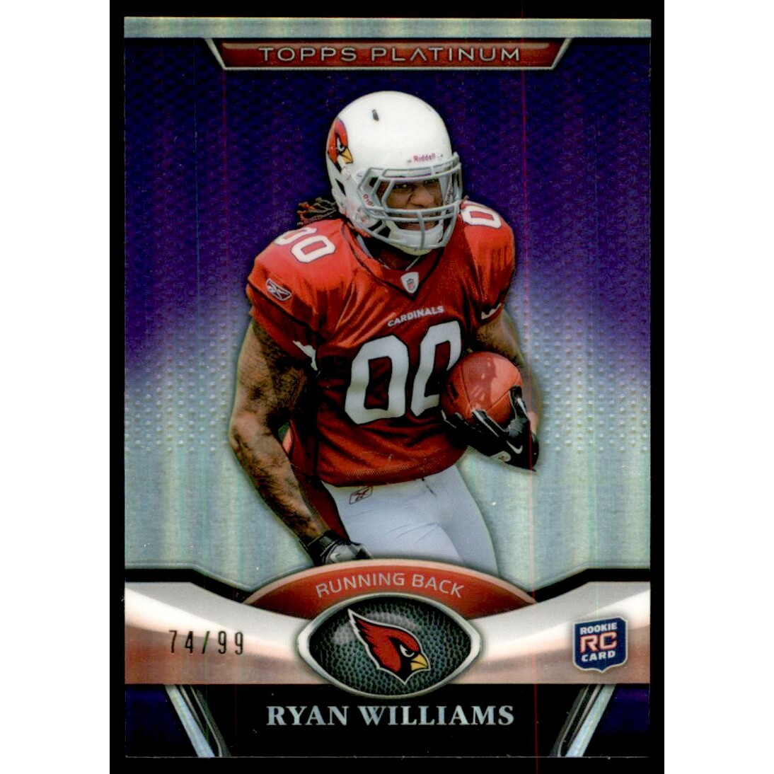 2011 Topps Platinum Purple Refractors #106 Ryan Williams