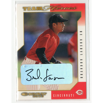 2003 Donruss Team Heroes Autographs #143 Brandon Larson/143