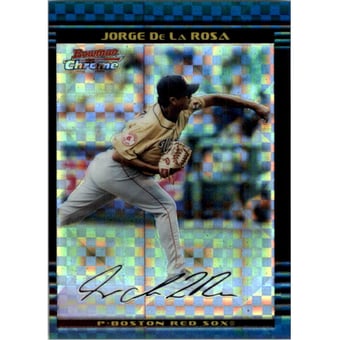2002 Bowman Chrome Draft X-Fractors #144 Jorge De La Rosa