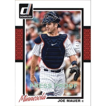 2014 Donruss Press Proofs Silver #60 Joe Mauer