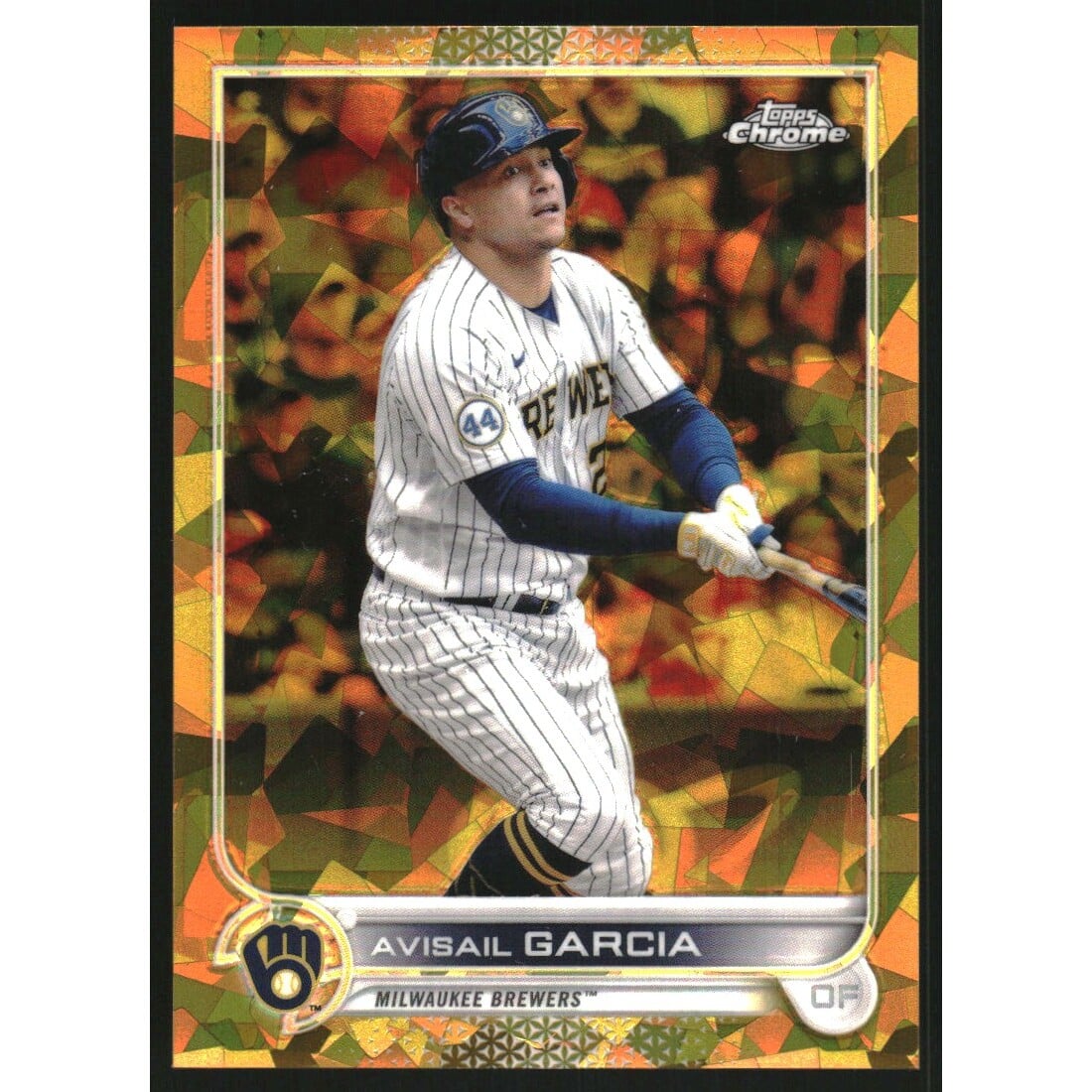 2022 Topps Chrome Sapphire Gold Refractors #92 Avisail Garcia. rookie card picture