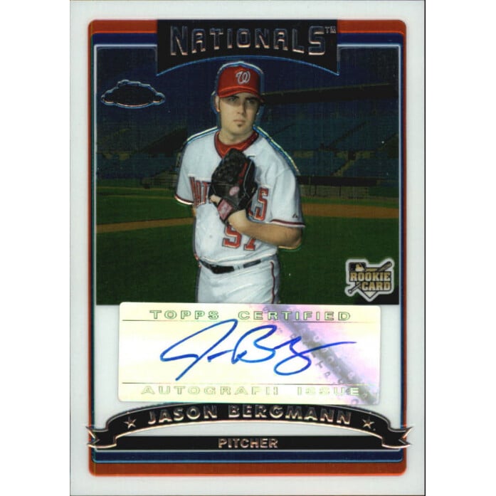 2006 Topps Chrome #332 Jason Bergmann AU RC