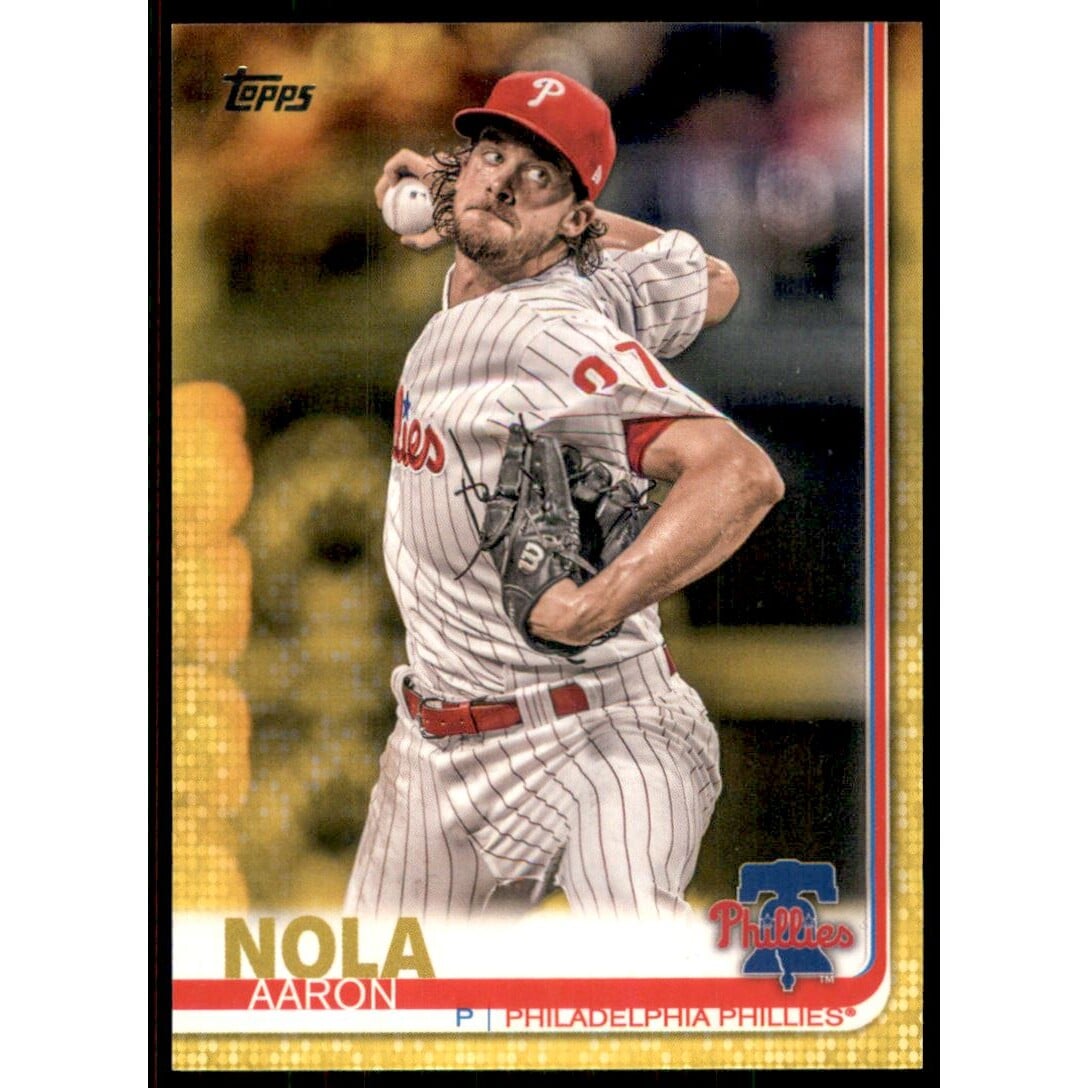 2019 Topps Walgreens Yellow #163 Aaron Nola. rookie card picture