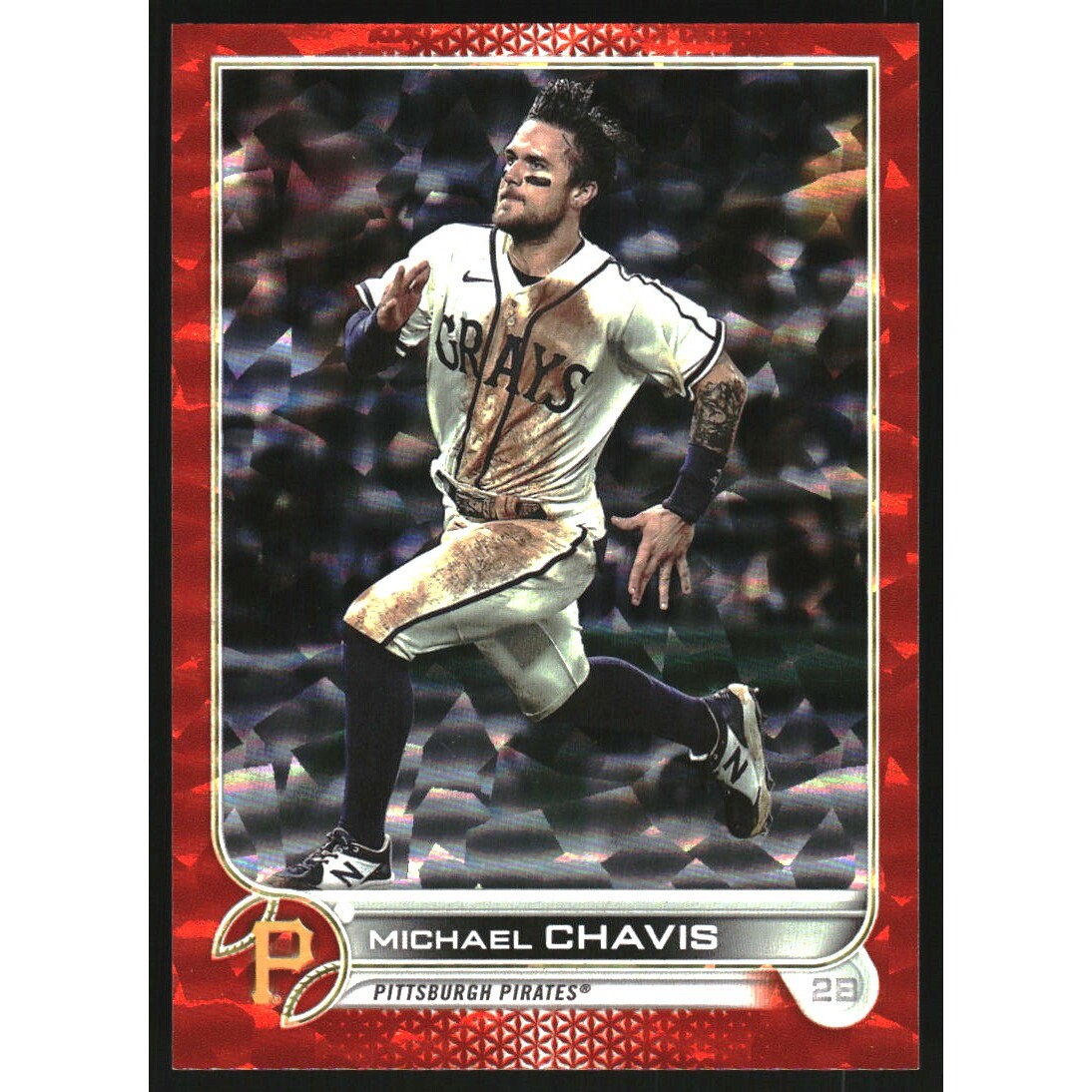 2022 Topps Orange Foilboard #365 Michael Chavis. rookie card picture
