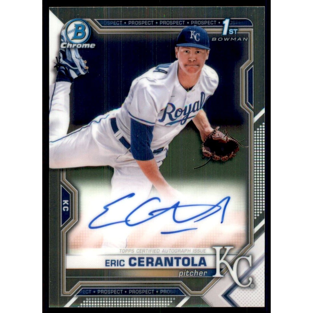 2021 Bowman Chrome Draft Autographs #CDAEC Eric Cerantola