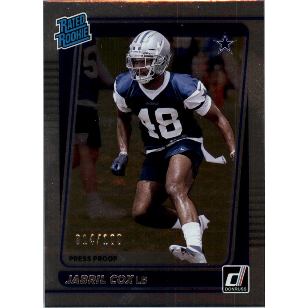 2021 Donruss Press Proof Silver #317 Jabril Cox RR