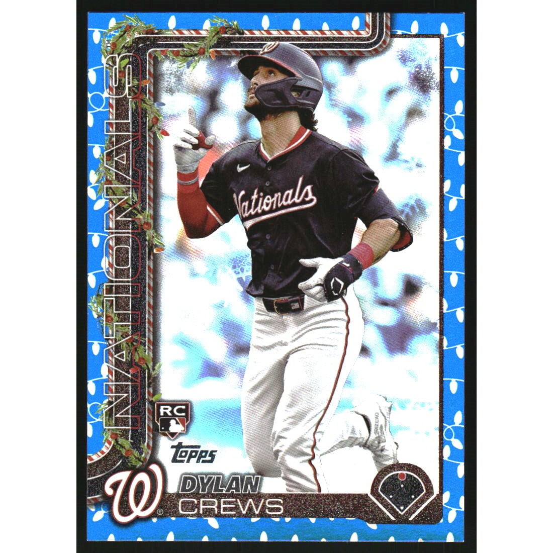 2025 Topps Holiday Metallic Blue Lights #H46 Dylan Crews