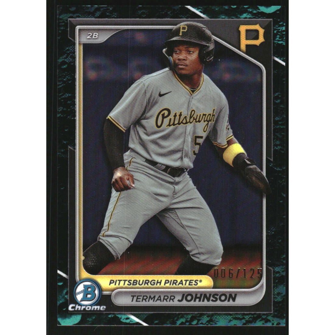 2024 Bowman Chrome Prospects Aqua Lunar Refractors #BCP24 Termarr Johnson