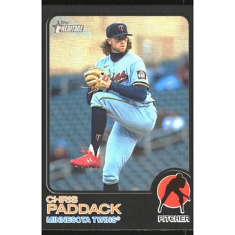 2022 Topps Heritage Black Border #583 Chris Paddack