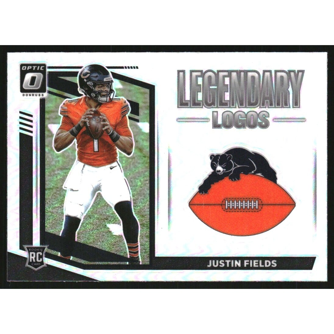 2021 Donruss Optic Legendary Logos #2 Justin Fields. rookie card picture