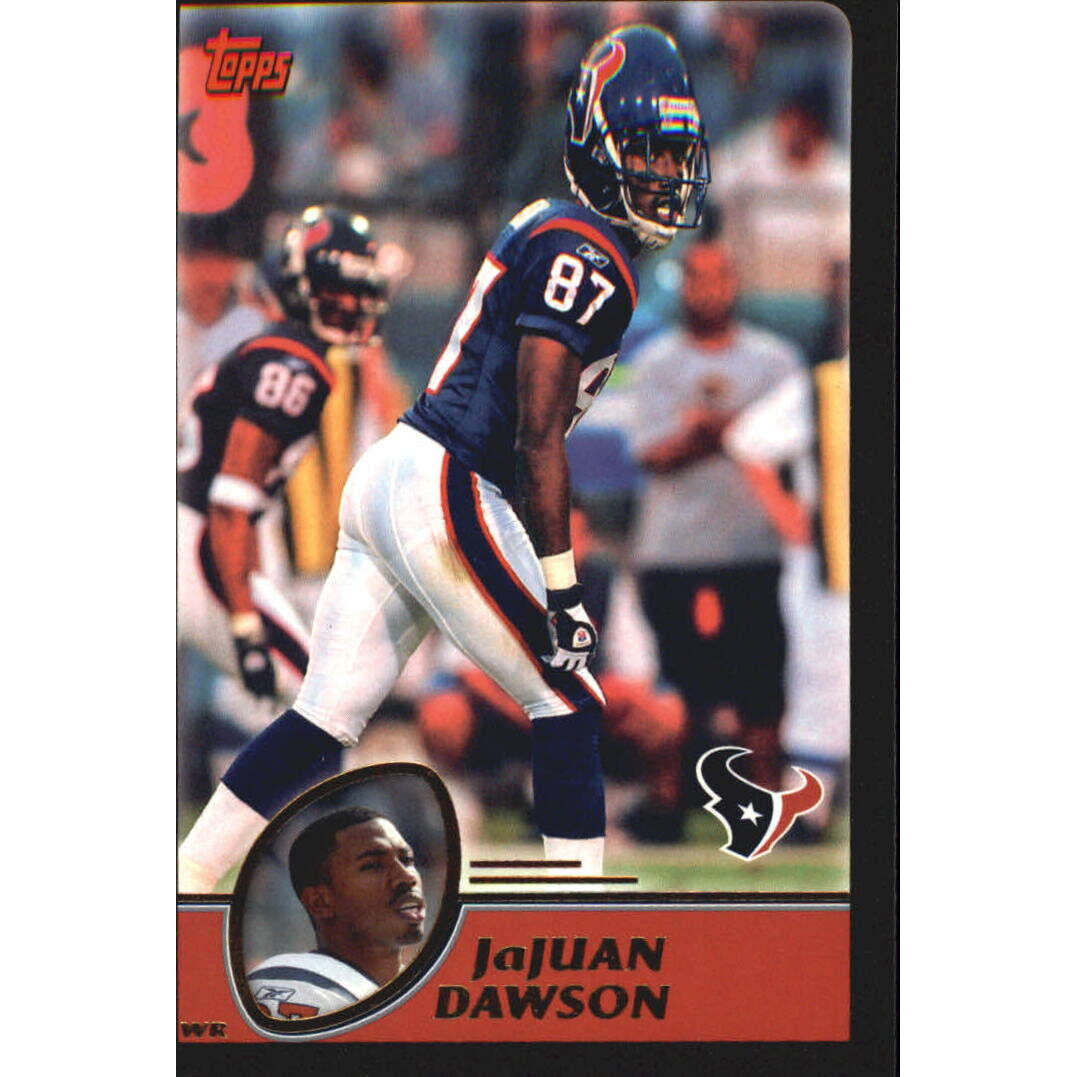 2003 Topps Black #102 Jajuan Dawson. rookie card picture