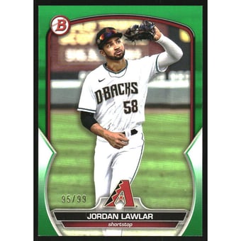 2023 Bowman Prospects Green #BP92 Jordan Lawlar
