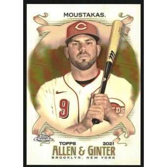 2021 Topps Allen and Ginter Chrome Gold Refractors #37 Mike Moustakas