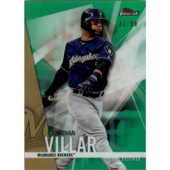 2017 Finest Green Refractors #11 Jonathan Villar