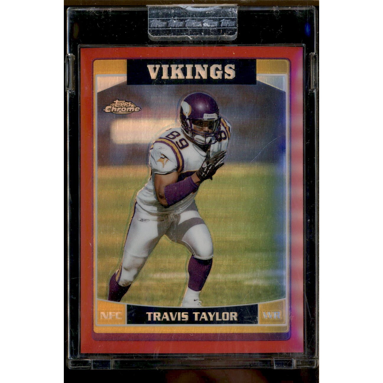 2006 Topps Chrome Red Refractors #11 Travis Taylor. rookie card picture