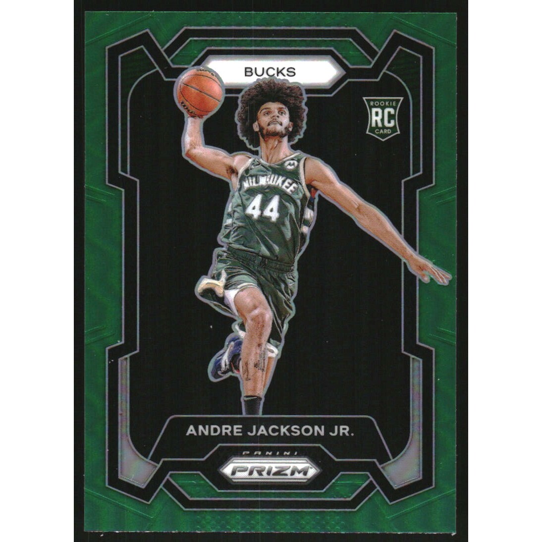 2023-24 Panini Prizm Prizms Green #131 Andre Jackson Jr.. rookie card picture