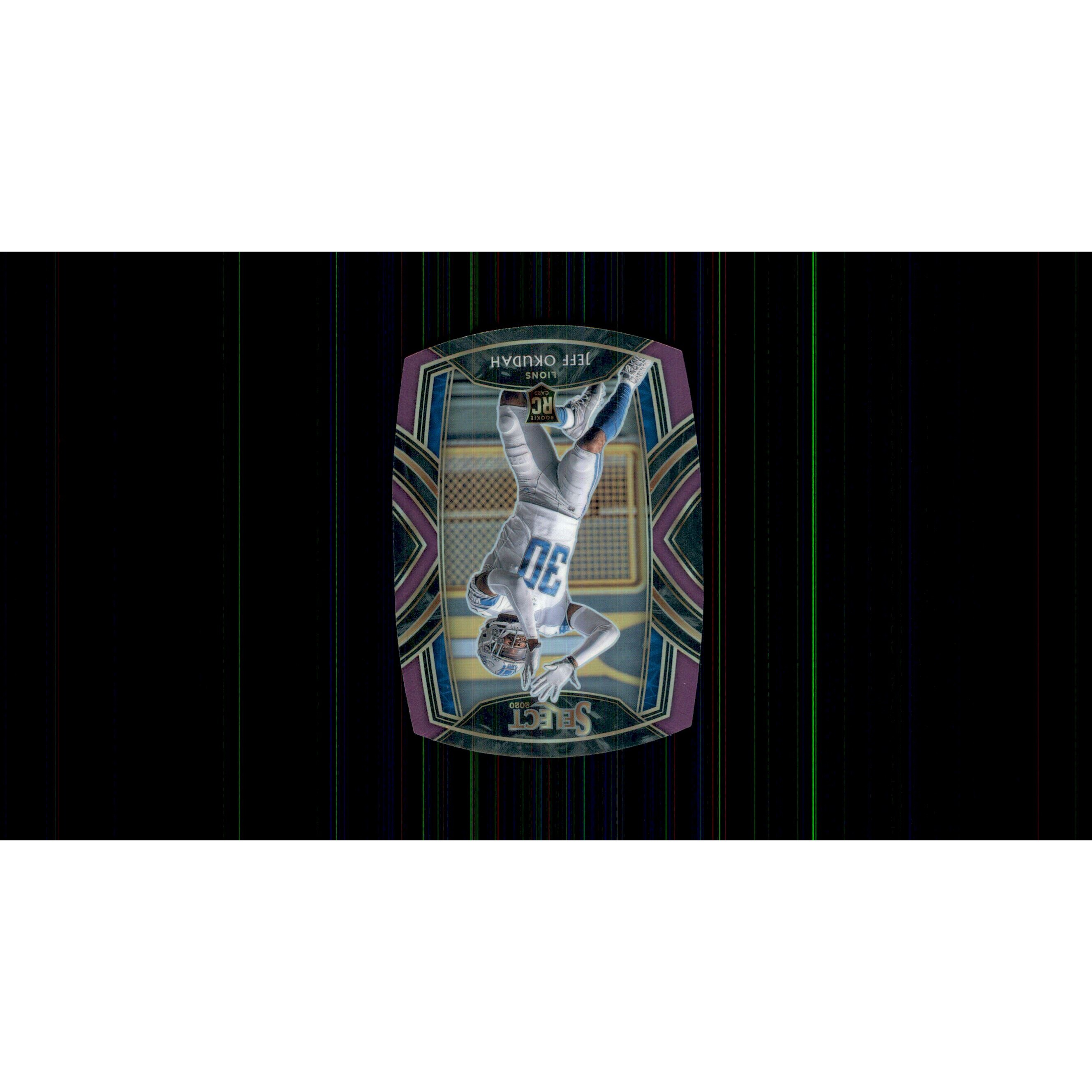 2020 Select Prizm Purple Die Cut #286 Jeff Okudah