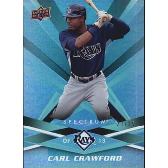 2009 Upper Deck Spectrum Turquoise #93 Carl Crawford