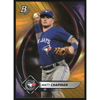 2022 Bowman Platinum Gold #13 Matt Chapman