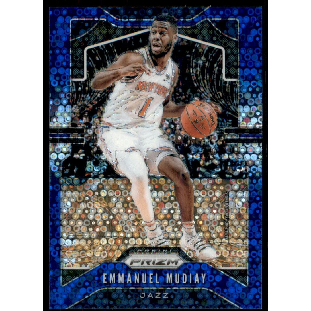 2019-20 Panini Prizm Prizms Fast Break Blue #176 Emmanuel Mudiay