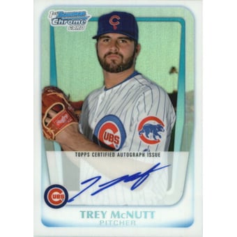 2011 Bowman Chrome Prospect Autographs Refractors #BCP180 Trey McNutt