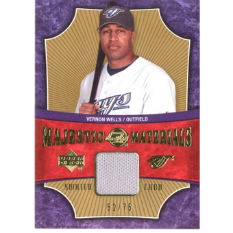 2005 Sweet Spot Majestic Materials Gold #MMVW Vernon Wells