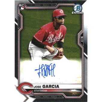 2021 Bowman Chrome Rookie Autographs #BCRAJG Jose Garcia