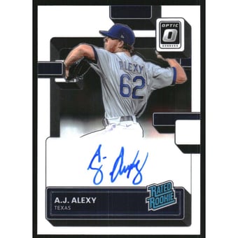 2022 Donruss Optic Rated Rookies Signatures #31 A.J. Alexy