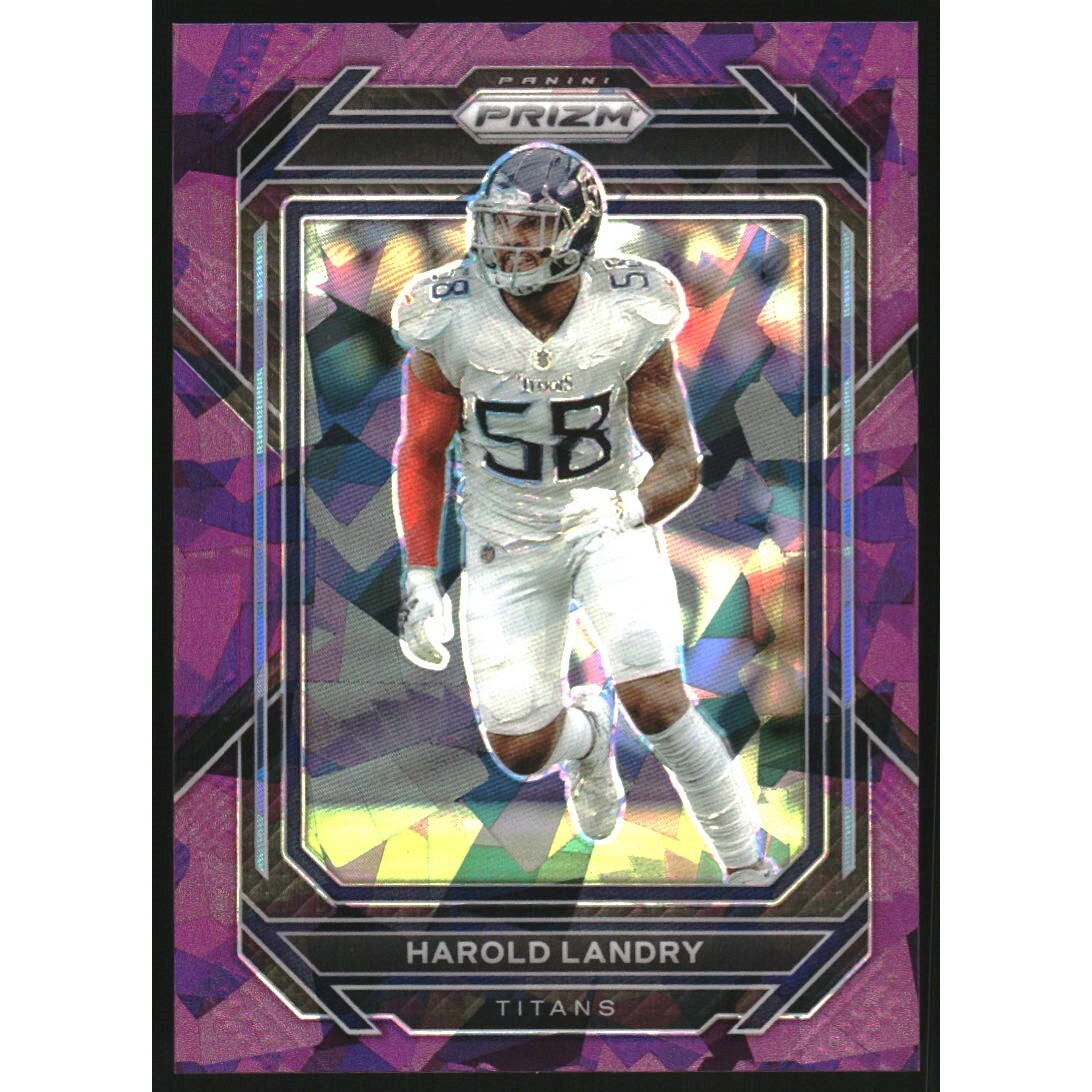 2022 Panini Prizm Prizms Purple Ice #288 Harold Landry. rookie card picture