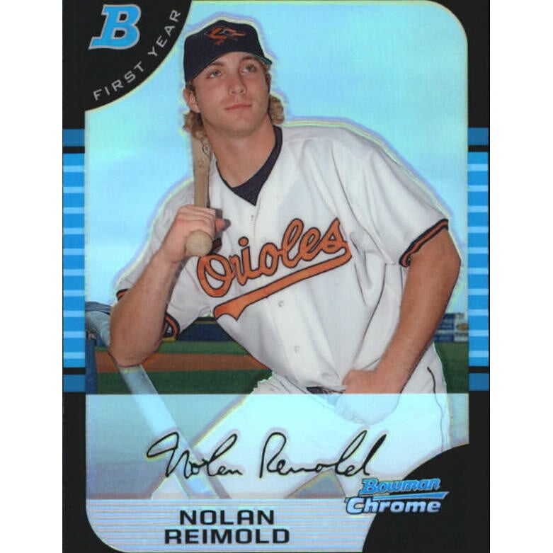 2005 Bowman Chrome Draft Refractors #BDP104 Nolan Reimold FY. rookie card picture