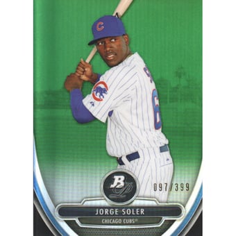 2013 Bowman Platinum Chrome Prospects Green Refractors #BPCP28 Jorge Soler