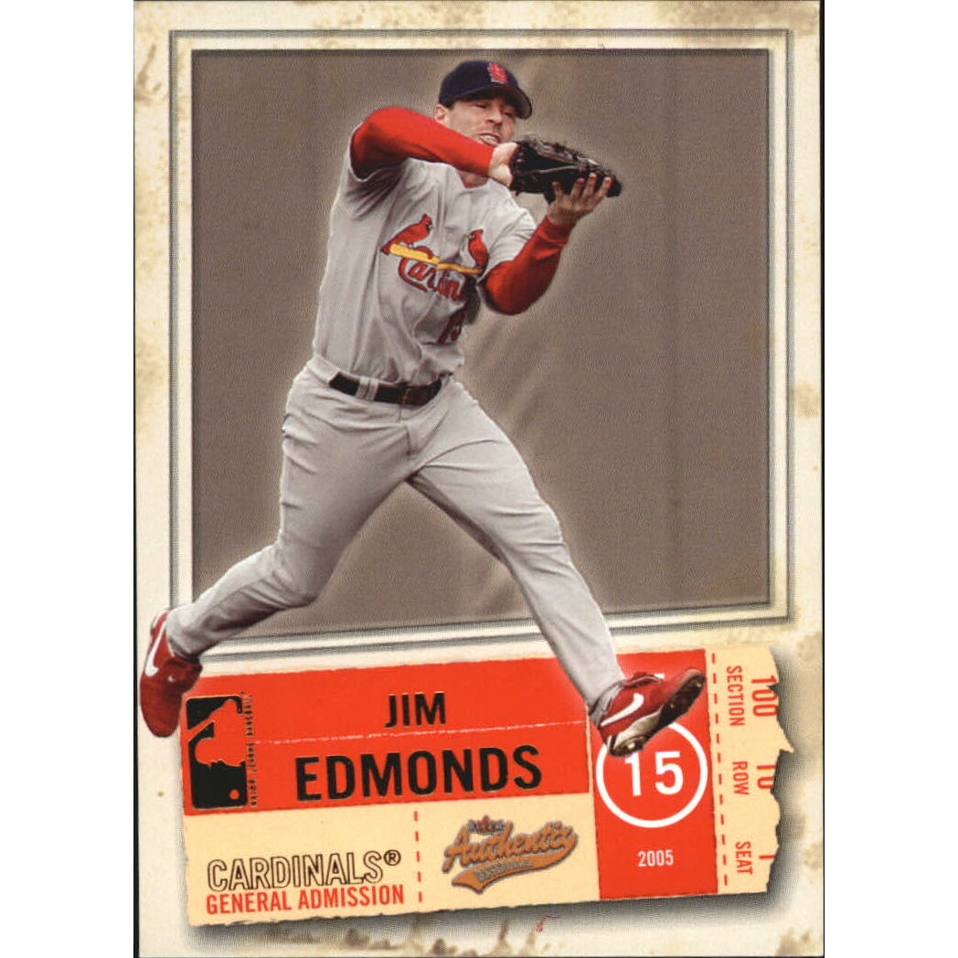 2005 Fleer Authentix General Admission #33 Jim Edmonds