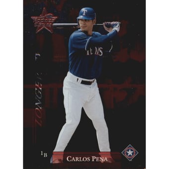 2002 Leaf Rookies and Stars Longevity #43B Carlos Pena Rangers SP